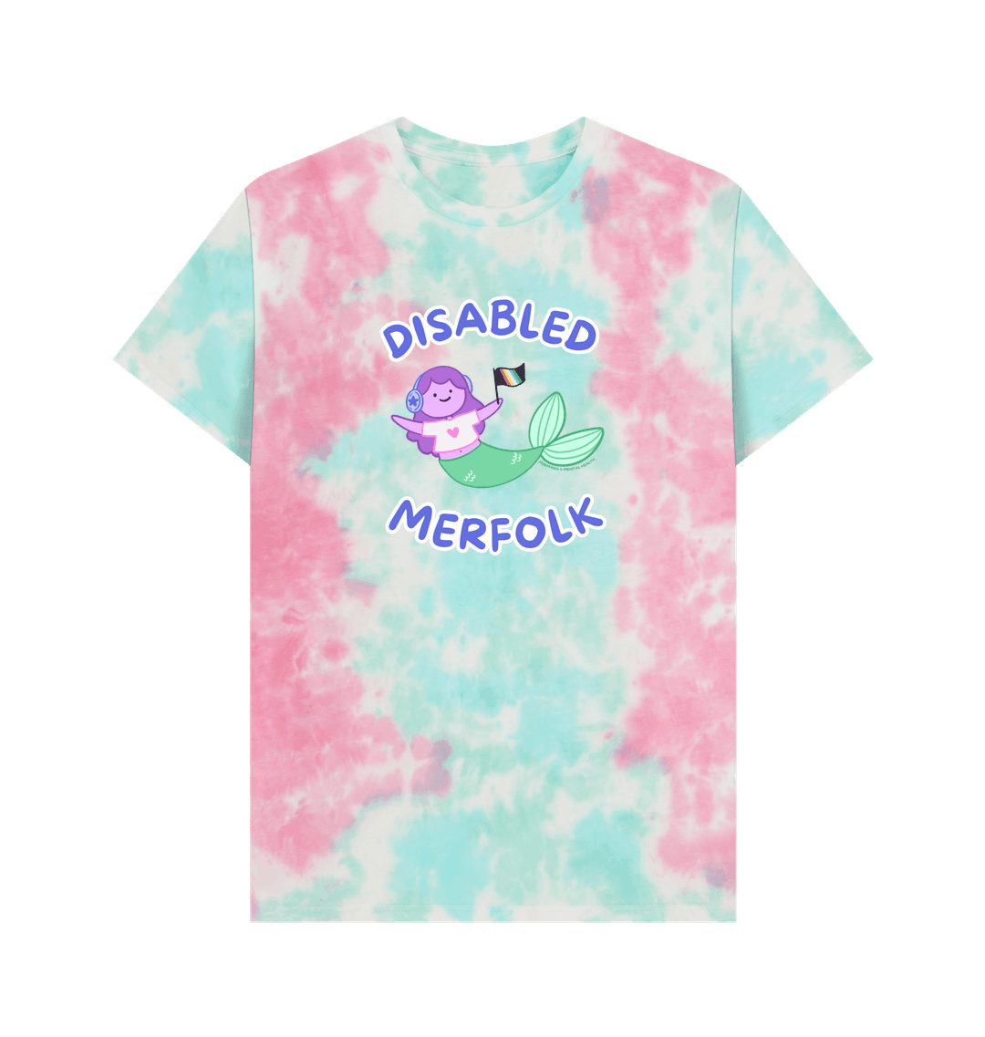 Pastel Tie Dye Printed Premium T-Shirt Front