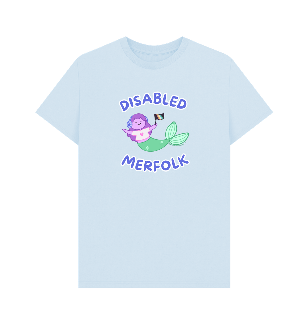 Sky Blue Printed T-shirt Front