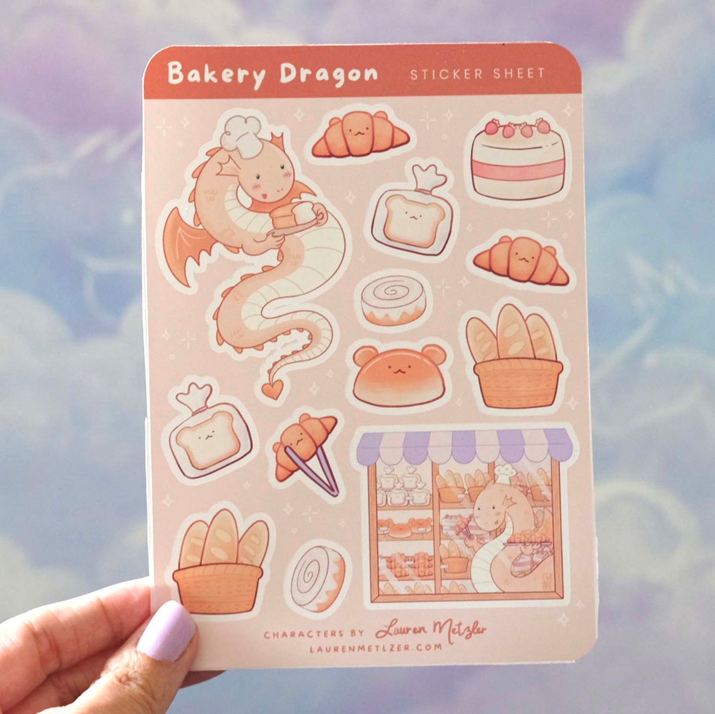 Bakery Dragon Sticker Sheet