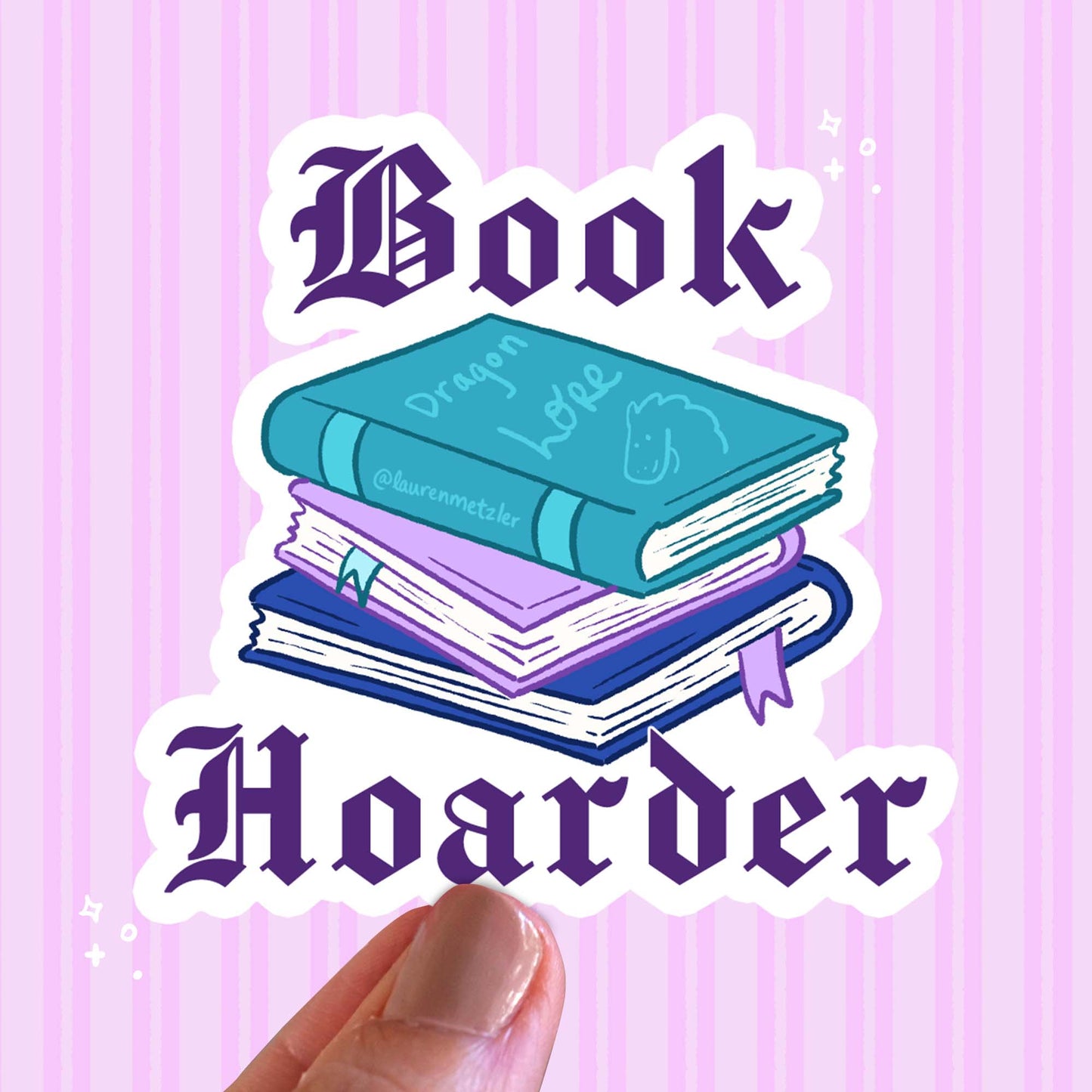 Book Hoarder Sticker