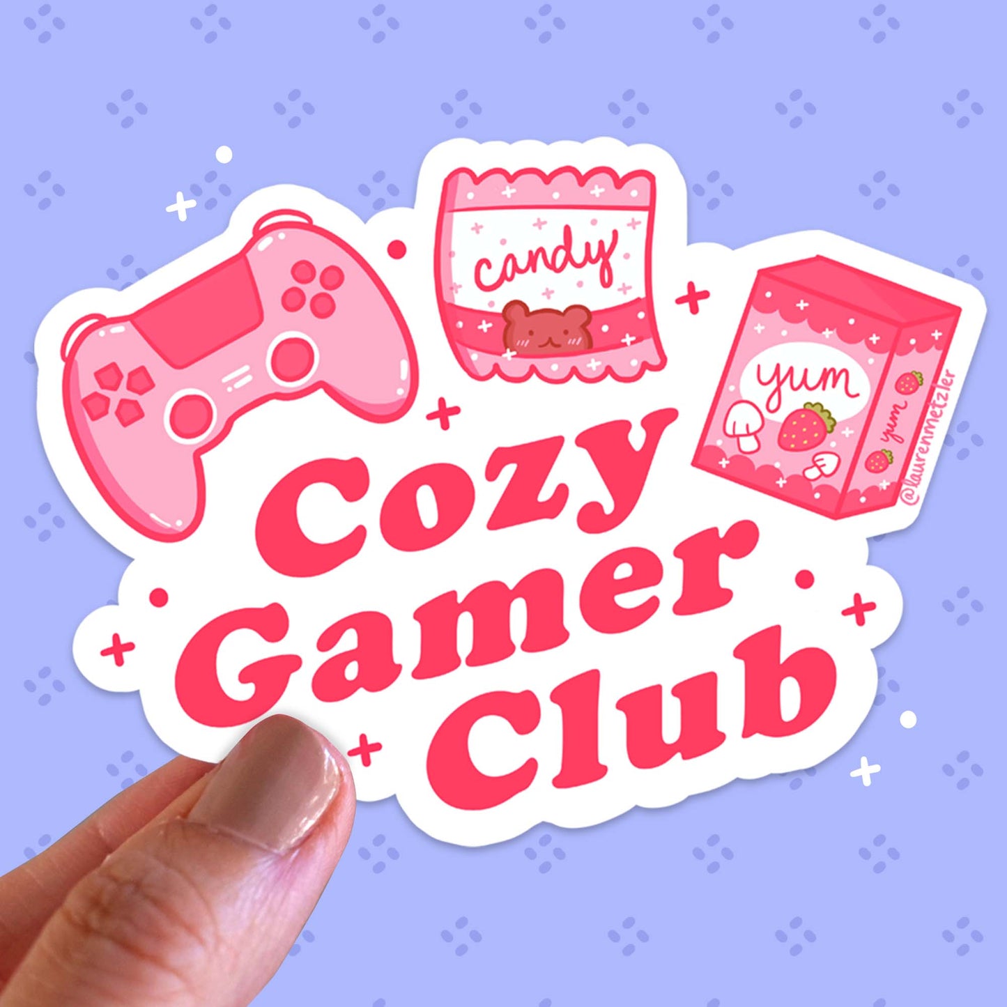Cozy Gamer Club Sticker