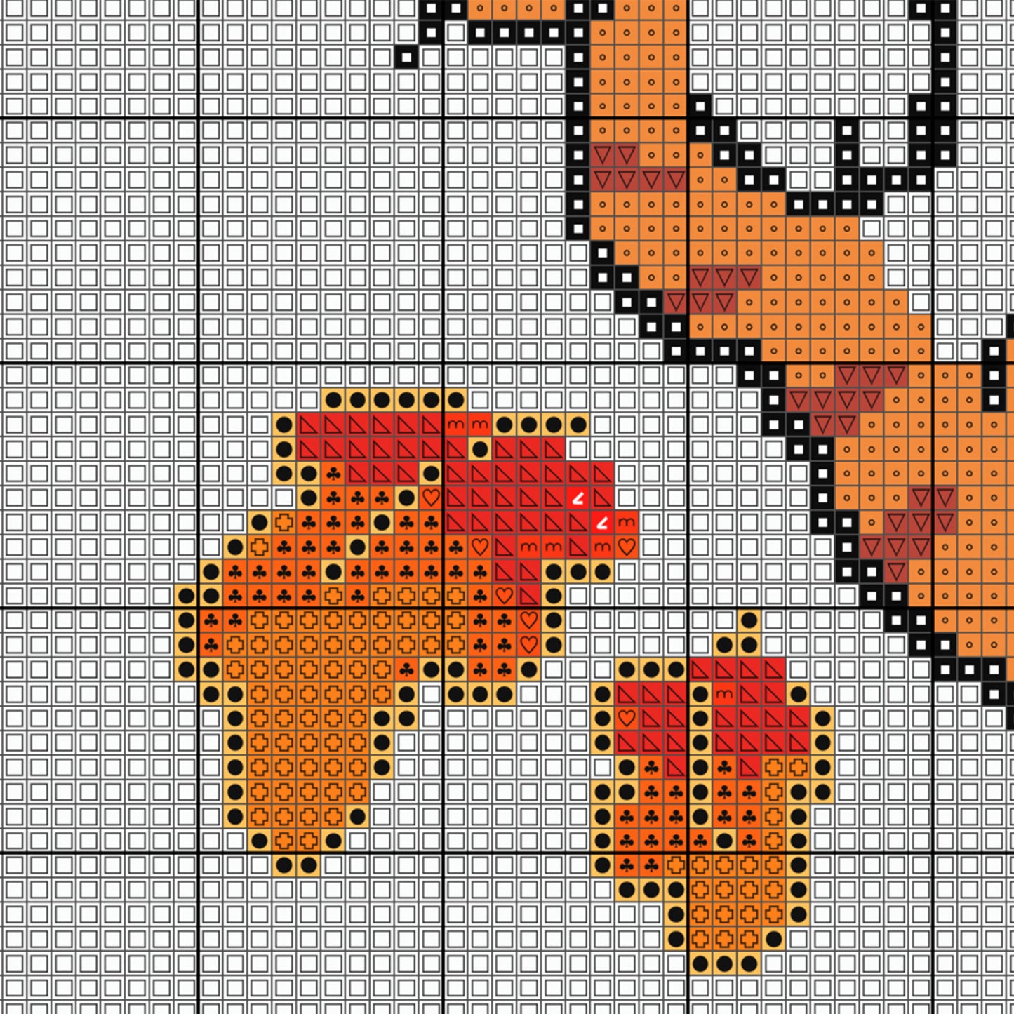 Cinnamon Cat Cross Stitch Pattern PDF | Cozy Fall Kitty Embroidery Design for Halloween & Autumn Decor