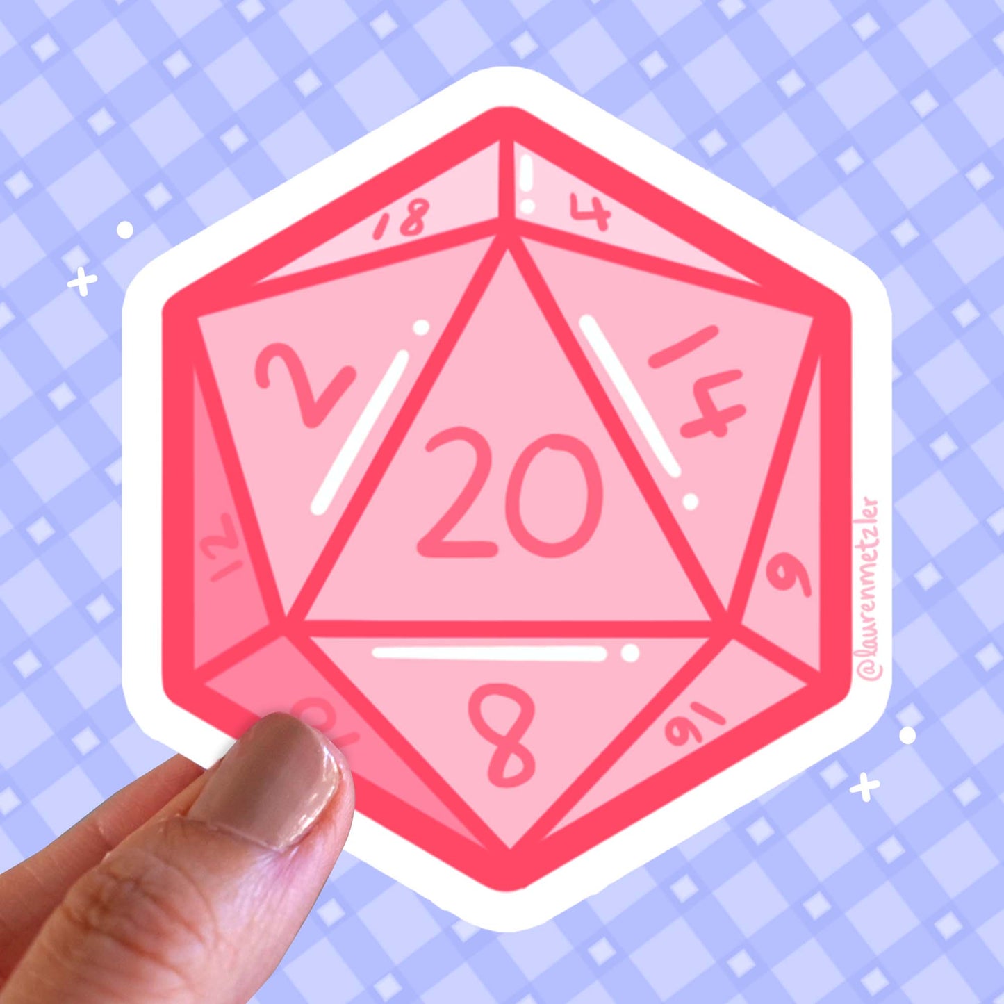 Cozy Gamer Club D20 Sticker