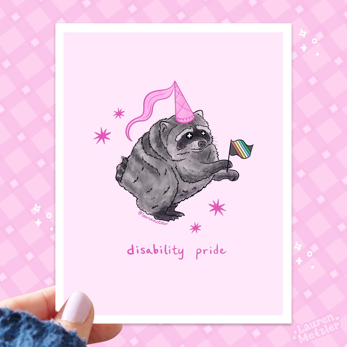 Jimothy "Disability Pride" Art Print (A6)