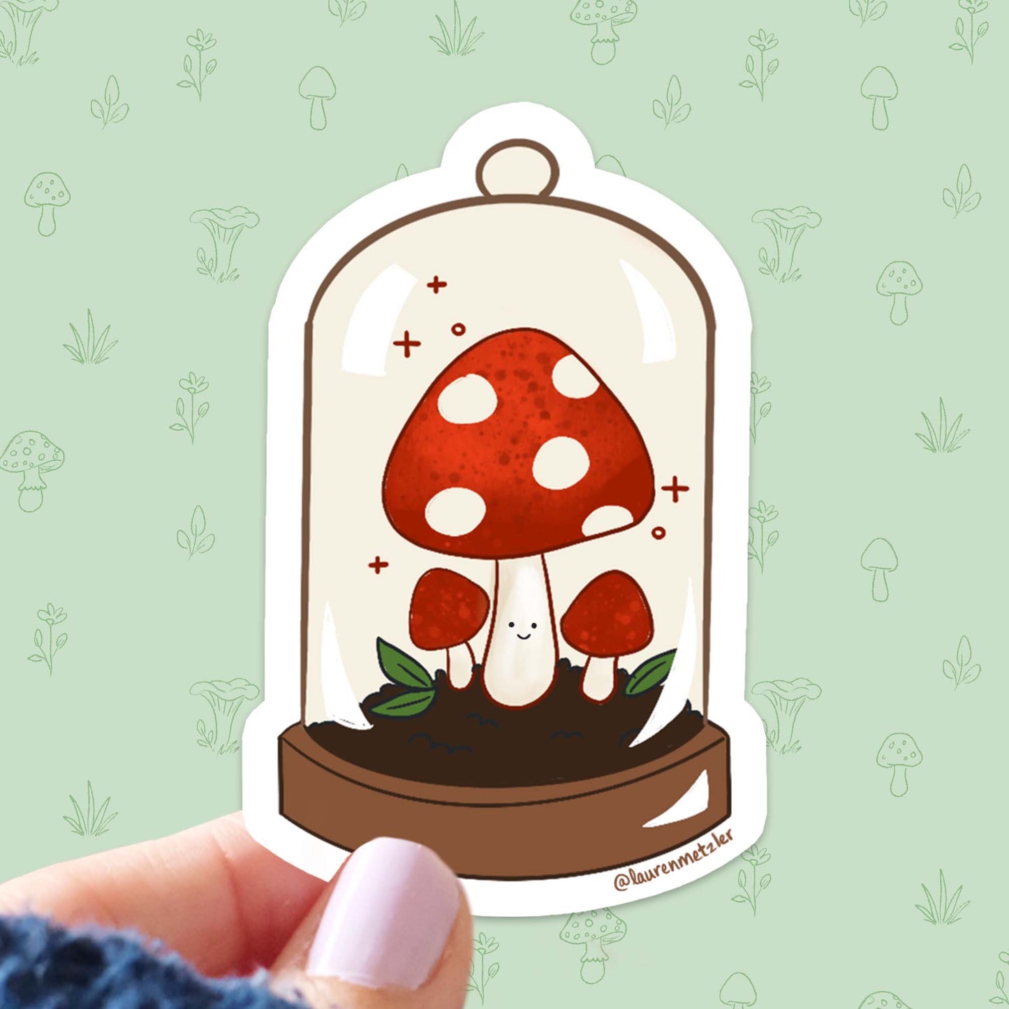 Mushroom Terrarium Sticker