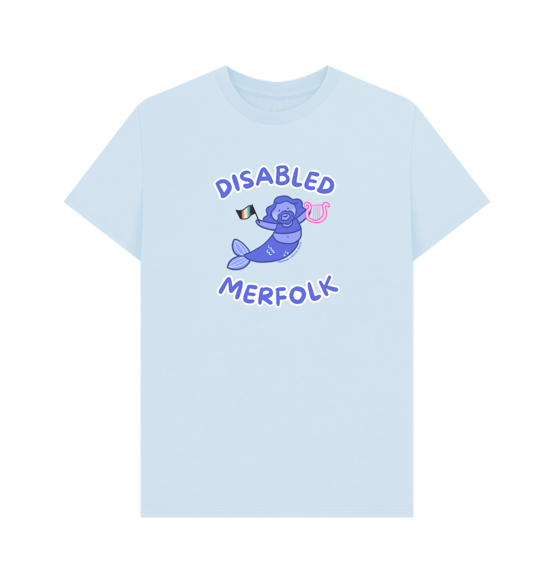 Sky Blue Printed T-shirt Front