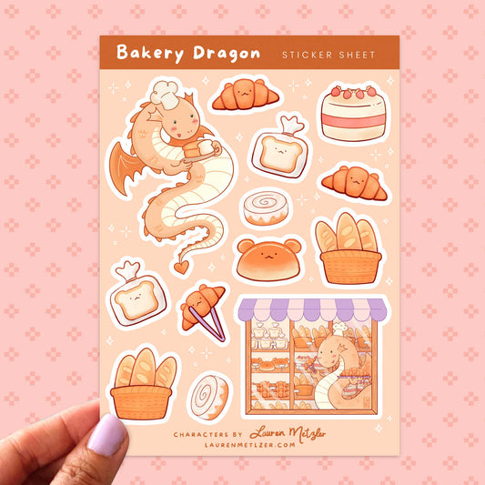 Bakery Dragon Sticker Sheet
