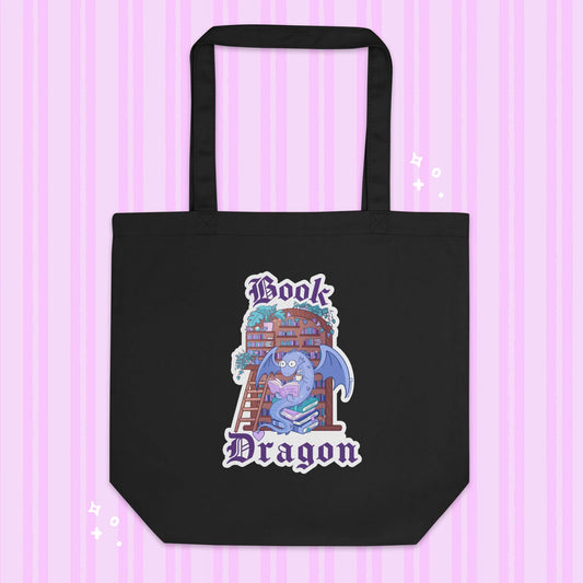 Book Dragon Eco Tote Bag