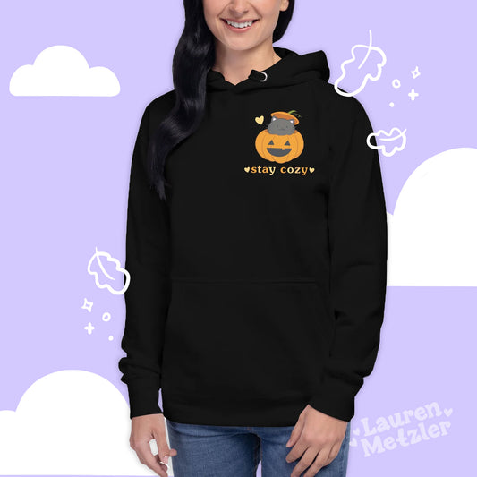 Stay Cozy PumpKitty Unisex Hoodie