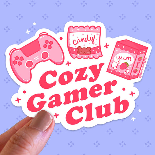 Cozy Gamer Club Sticker
