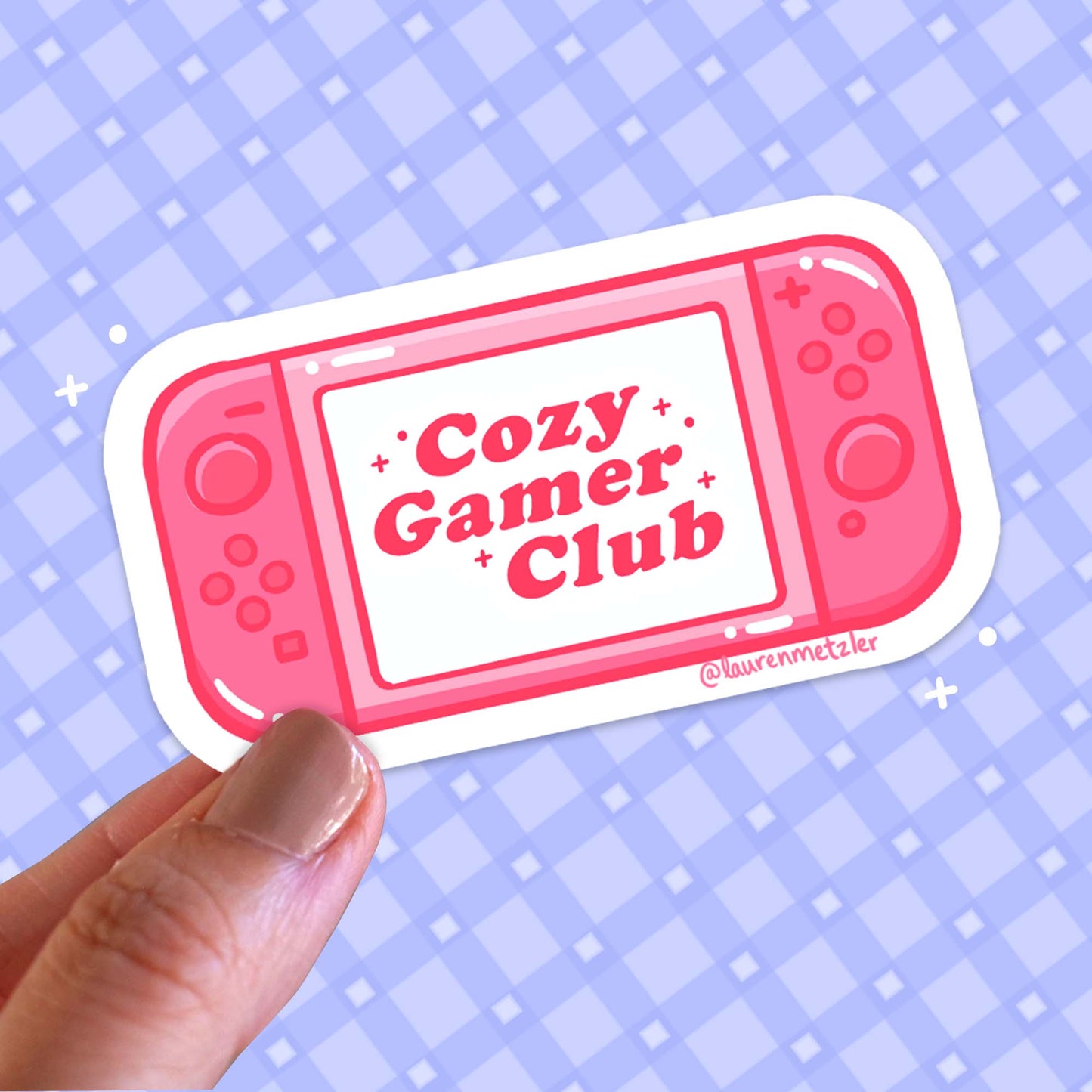 Cozy Gamer Club Switch Sticker