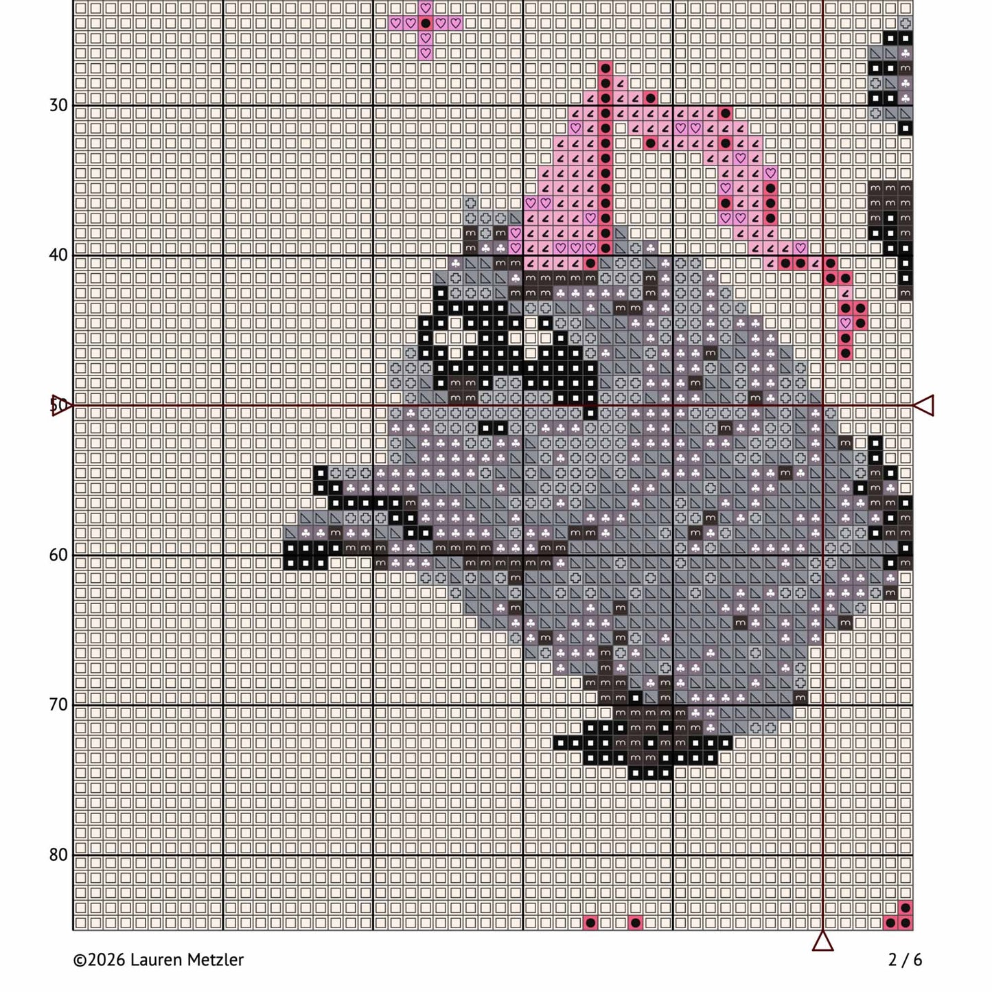 Jimothy Cross Stitch Pattern PDF | Cozy Jimothy the Racoon Embroidery Design
