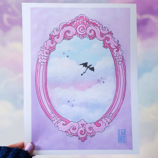 Dragon Portal Art Print (A4)