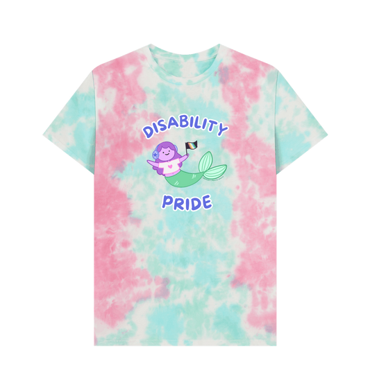 Pastel Tie Dye Printed Premium T-Shirt Front